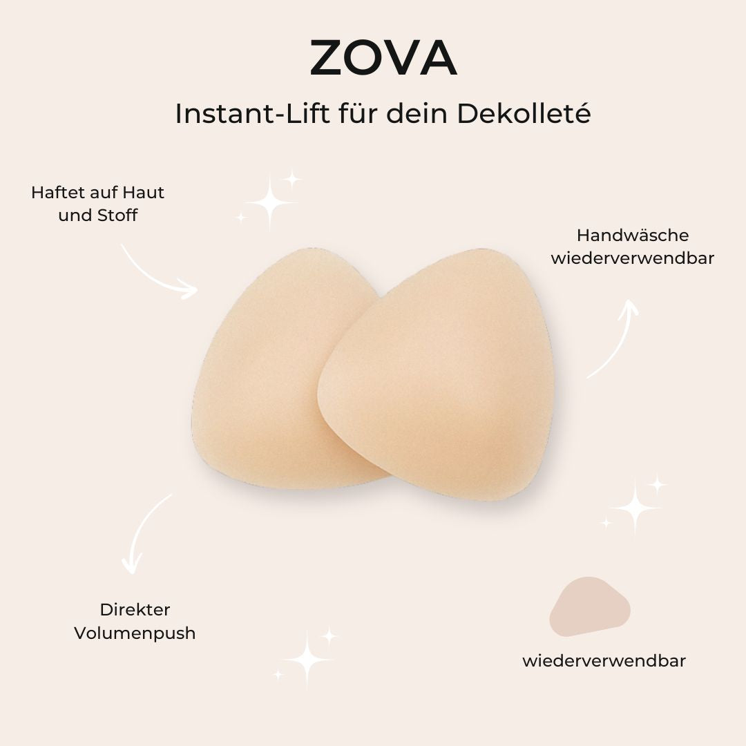 ZOVA™ - Klebe-Einlagen mit sofortiger Push-up Wirkung